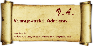 Visnyovszki Adrienn névjegykártya