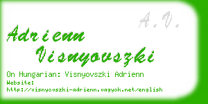 adrienn visnyovszki business card
